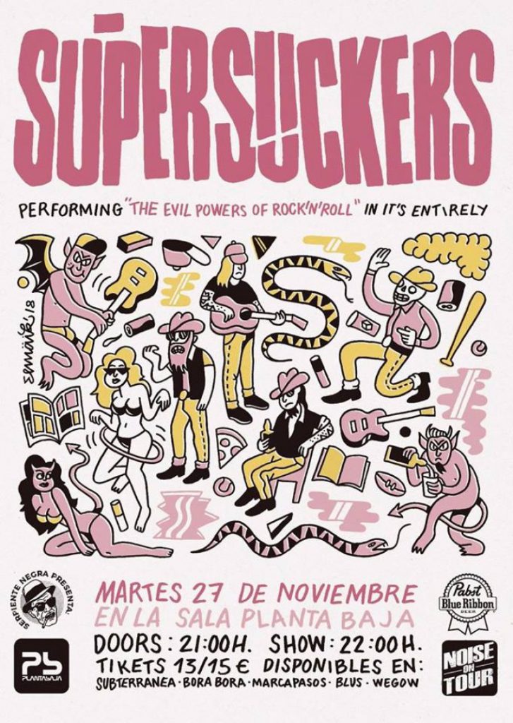 Serpiente Negra presenta: SUPERSUCKERS Planta Baja