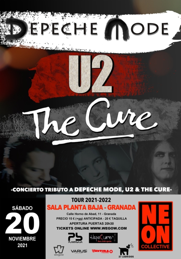 NEON COLLECTIVE show 80's (U2, DEPECHE MODE Y THE CURE) (20.11.21) Planta Baja