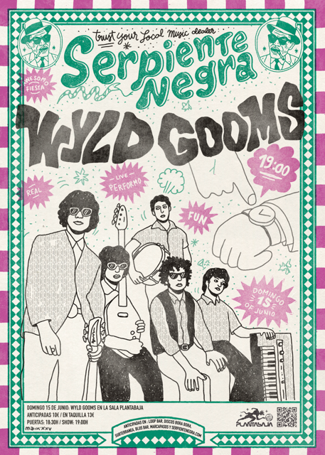SERPIENTE NEGRA PRESENTA: WYLD GOOMS (15.06.25) Planta Baja SERPIENTE NEGRA PRESENTA: WYLD GOOMS (15.06.25)