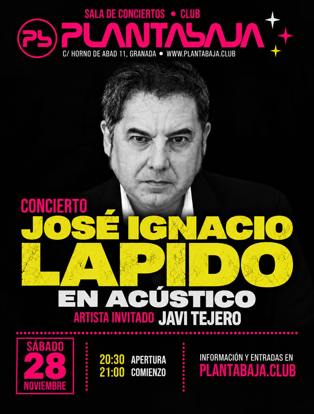 JOSÉ IGNACIO LAPIDO en acústico + Javi Tejero (28.11.26) Planta Baja JOSÉ IGNACIO LAPIDO en acústico + Javi Tejero (28.11.26)