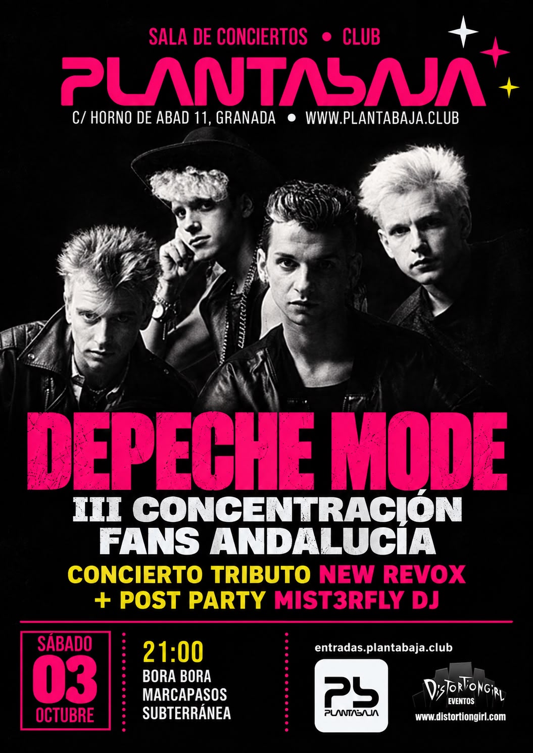 III Concentración Fans Depeche Mode Andalucía en Sala Planta Baja (Sábado, 03 de Octubre de 2026) 1 III Concentración Fans Depeche Mode Andalucía